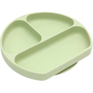 Bumkins Silicone Suction Grip Divided Dish - Sage‎